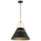 Nuvo Adina 3-Light Large Pendant Matte Black and Natural Brass 60/7768 - alternate 3